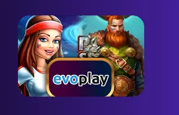 โลโก้ค่ายเกม Evoplay บนล็อบบี้สล็อต pgsoft